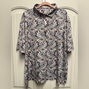 Iron Oak Men’s Western Cowboy Pearl Snap Polo Size XXL 2XL “The Dandy”